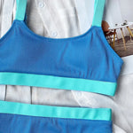 Sexy Splicing Ribbed Bikinis High Waist Bikini 2026 Female Swimsuit Women Swimwear Two-pieces Bikini Set Bathing Suit Swim Lady