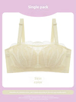MOYISU Strapless Bra Women with Large Breasts and Small Non-slip Pull-up Breast Anti-sag Summer Slim Bra