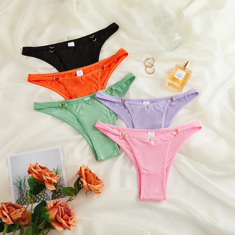 Hollow Out Breathable Seamless Underwear Thong Women's Sexy Hot Women'S Thin Belt Adjustable Low Female Underwear