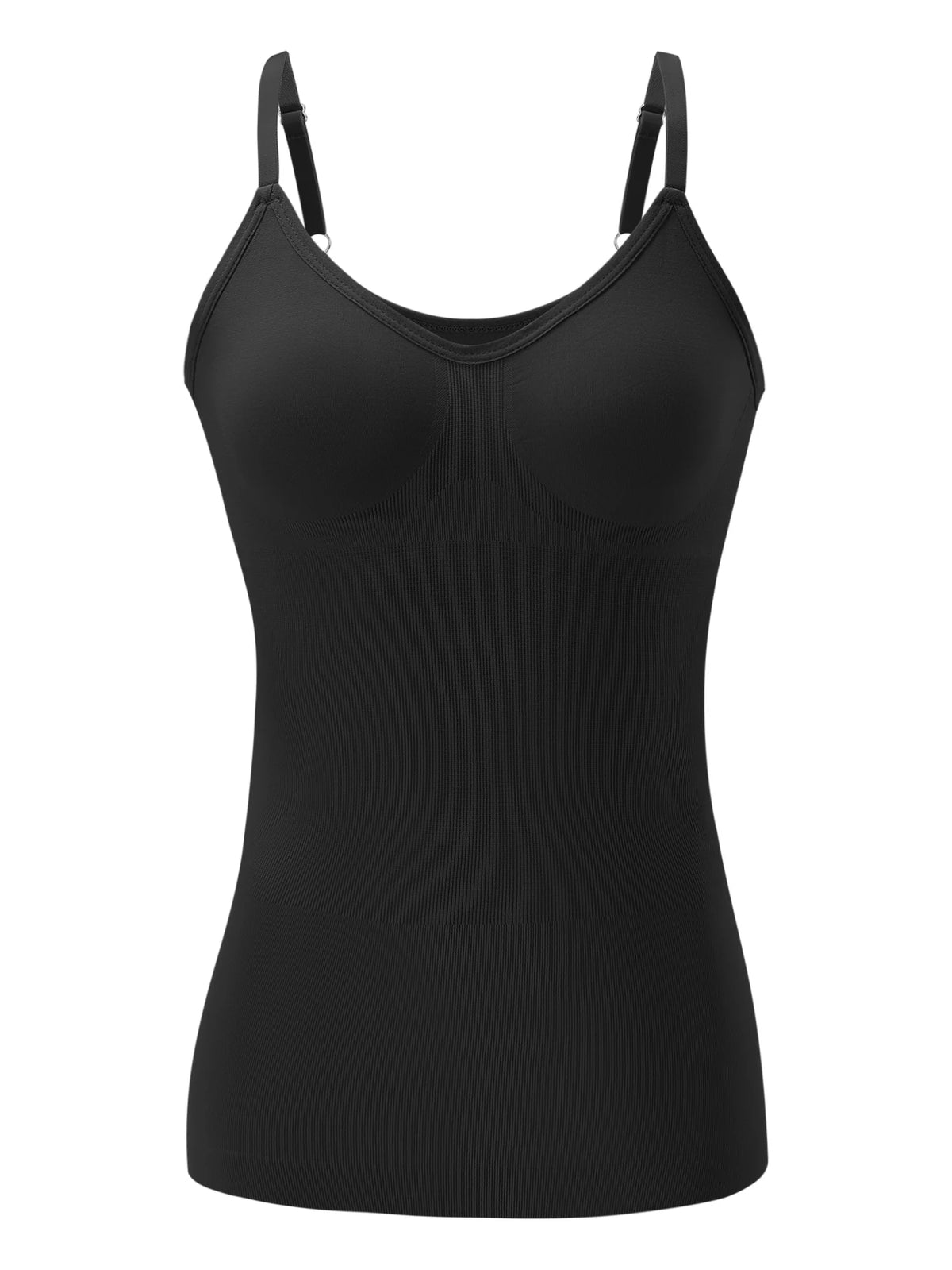 Women's Solid Multi-Color Soft Shaping Camisole Body-Hugging Long Tank Top with Adjustable Straps Breathable ComfortableLingerie