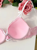 Sweet Lolita Women Bra Heart Floral Lace Underwire Push‑Up Bra Adjustable Strap Sexy Daily Lingerie