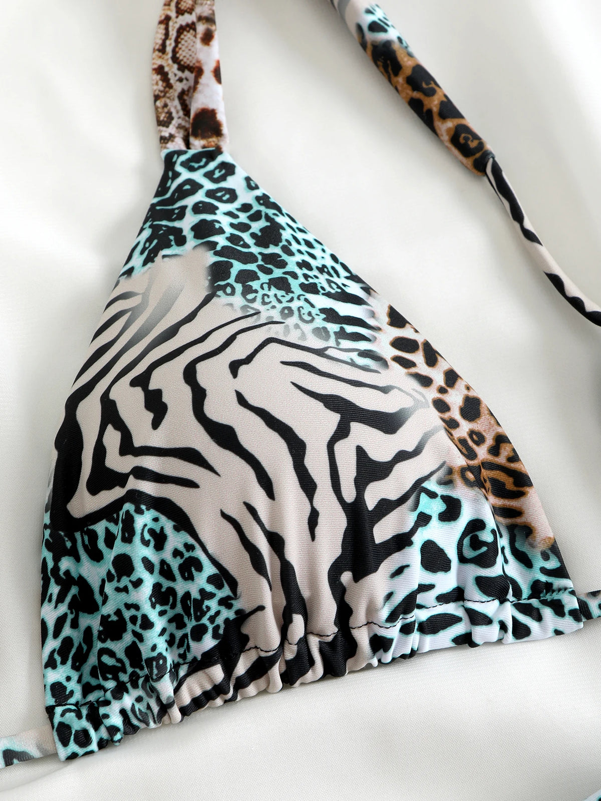 2025 Brazilian Thong Bikinis Strappy Swimsuit Women Sexy Printed Swimwear Female Bathers Swimming Bathing Swimming Swim Suit