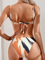 2026 Push Up Strappy Bikini Two Piece Swimsuit Women Printed Swimwear Female Bathers Bathing Swimming Swim Suit Beachwear