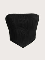 Sexy Off The Shoulder Tube Top Women Summer 2024 Solid Rib Knit Strapless Sleeveless Backless Crop Top Streetwear Y2K