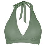 Bikini Bra Top Push Up Swim Crop Top Sexy V Neck Tie Back Swimwear Solid Beachwear One Piece Swimsuit Underwear Bathing Suit