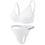 Women's Bra & Briefs Sets Seamless Bras For Ladies Lace Thong Underwear Plus Size Brassiere Sexy Lingerie Set BH Top