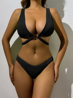 2026 Ring Linked Bikini Solid Bandage Swimwear Female Sexy Swimsuit Women Bathers Bathing Swimming Swim Suit Beachwear