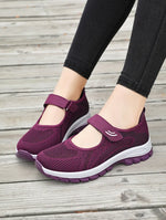 Women Shoes Breathable Vulcanized Shoes Purple Women Sneakers Fashion Breathable Mesh Casual WalkingWomen Work