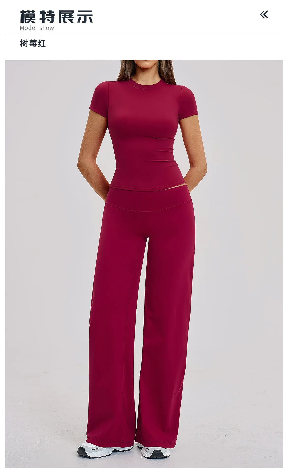 Yoga Set 2 Pieces Women's Tracksuit Short Sleeve O Neck Slim Sports T Shirts High Waist Flare Leggings Gym Running Fitness Suit