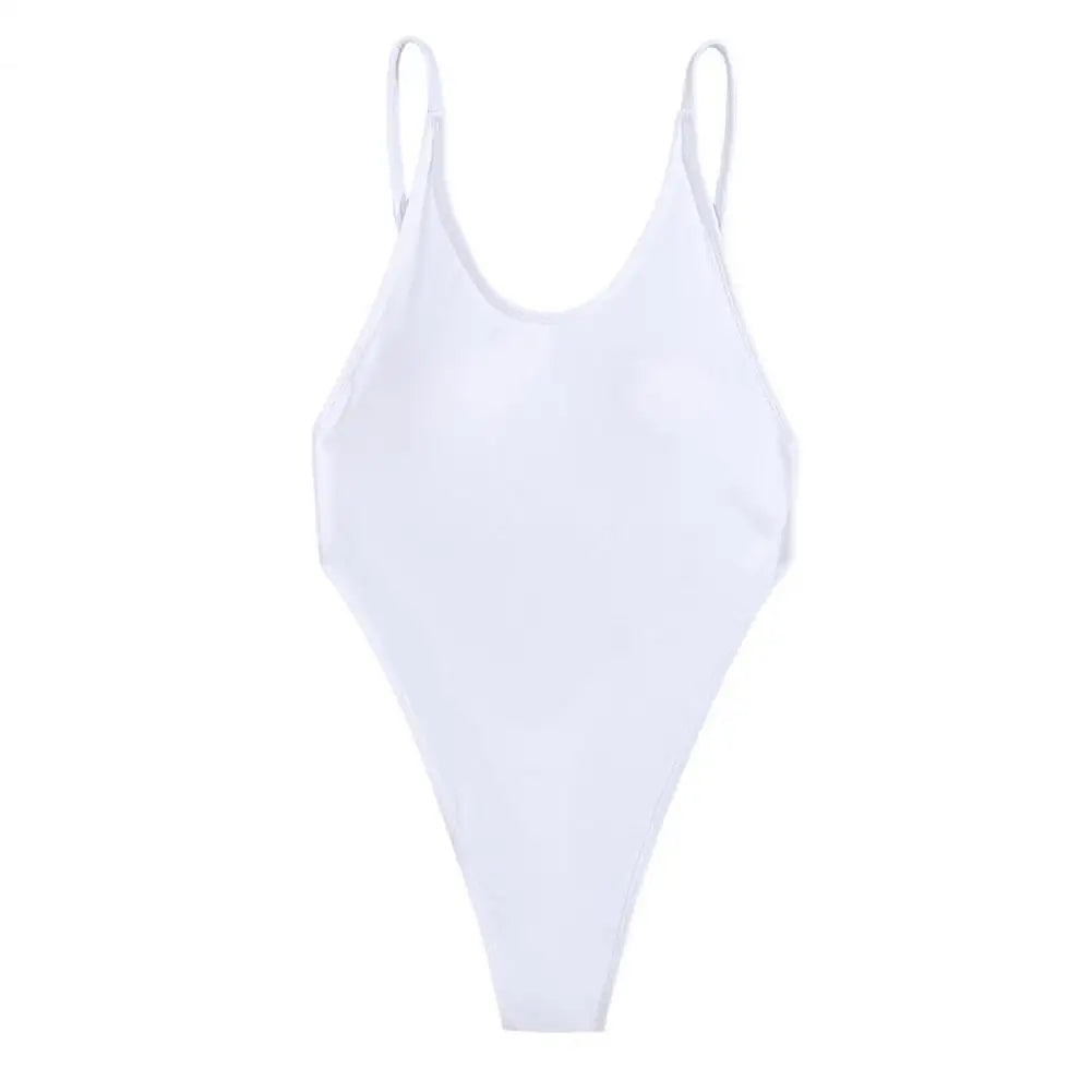One-piece Bikini Women Sexy Monokini Sleeveless V-Neck Swimsuit Backless Design Figure-Enhancing Fit