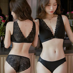 Front Buckle Women's Underwear Anti-Sag Push-Up Bra Sexy Lace Beautiful Back Brassiere Comfortable Sleeping Bralette