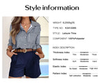 Phantasy Office Lady Shirt Women Pink Striped Tops Long Sleeved Shirt Pocket Streetwear Spring Autumn Casual Female Shirt
