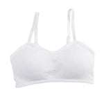Push Up Padded Workout Bra Ribbed Sports Bra for Women Seamless Wireless Bralette V Neck Cami Crop Tops for Running Yoga