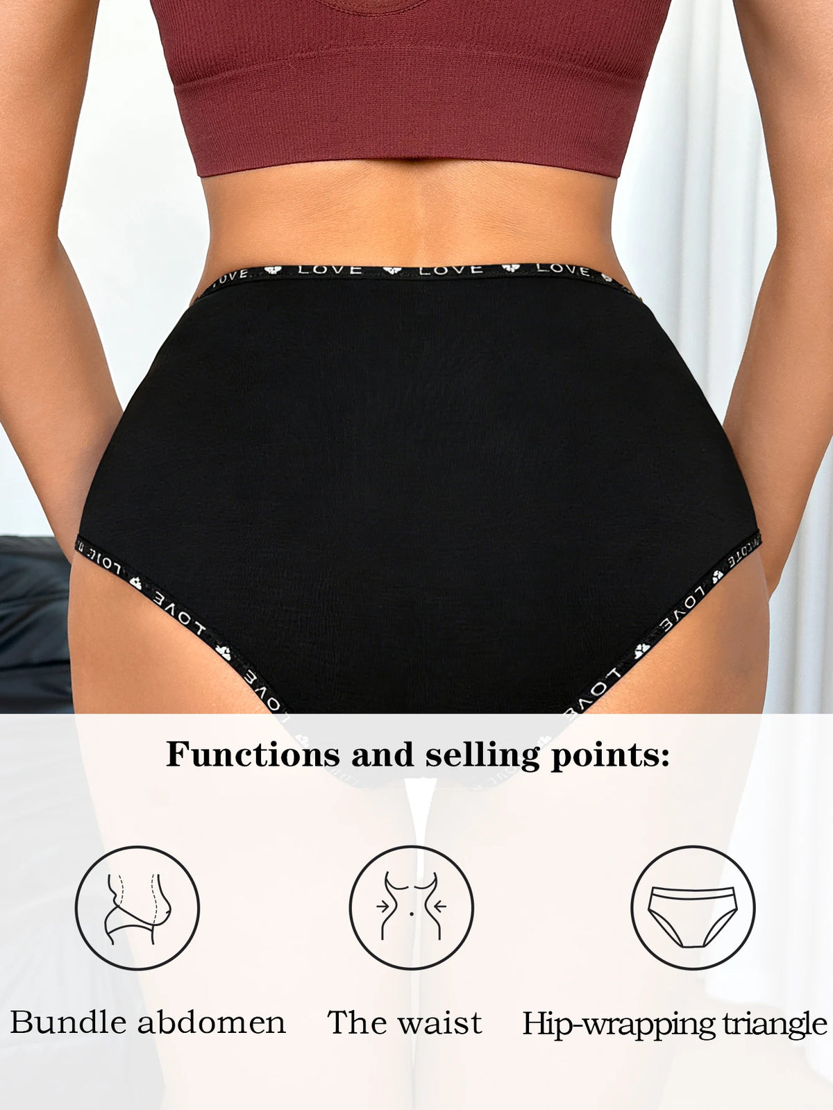 S-XXL Seamless Women Panties Daily High Waisted Soft Underwear Female Solid Color Briefs Ladies Intimate Wear