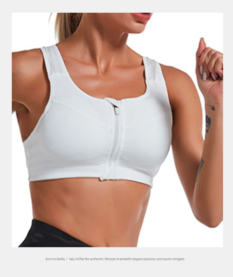 CZGUKES-2XL Popular Sports Top Yoga Bra Women's Shockproof Sports Shirt Sports Bra Front Zipper Women's Push Up Bra Sportswear
