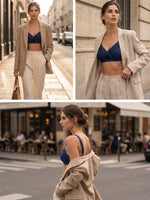 blue Sports breathable women's yoga bra sexy and beautiful back fashionable new women's underwear MR3679