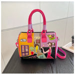 PU New Personality Stylish Shoulder Bags Design Patchwork Zipper 2025 Hot Sale Women's Bags Retro High Quality Women's Bags
