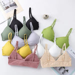 Wire Free Bras For Women Push-Up Bra Sexy Lingerie Padded Bra Top Seamless Underwear Solid Color Brassiere Intimates