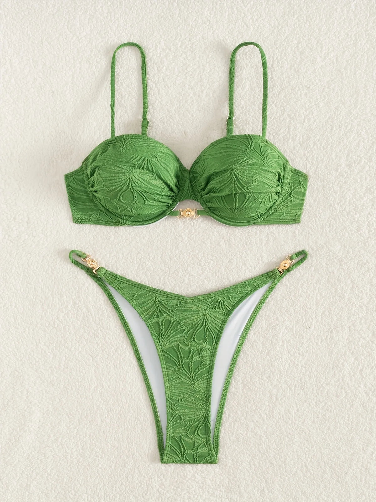 ZTVitality Sexy Solid Bikini Set 2025 New Arrival Biquini Padded Bra Underwire Push Up Swimsuit Women Swimwear Summer Beachwear