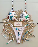 2026 Swimwear Women CuteCherry Print Brazilian Thong Bikini Set Sexy Thong Swimsuit Two Pieces Bathing Suit Women Beach Wear