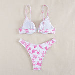 sexy print push up bikinis sets two pieces underwire swimsuit bikini swimsuit Swimwear Biquini conjunto de bikini tankini