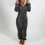 Mode Sourire Vêtements De Nuit Ensemble Plus La Taille Capuche Ensembles Pyjamas pour Femmes Adultes pour Hiver plus size onesie