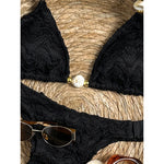 2026 Wrinkled Crinkled Halter Bikini Women Swimwear Female Swimsuit Padded Bather Bathing Suit Swim Two-pieces Bikini set K8135