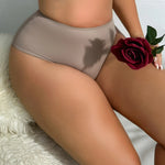 BEAUWEAR Big Size Panties for Woman Plus Size Underwear Plain Thin Underpants 0XL 1XL 2XL 3XL 4XL 5XL-2025#P