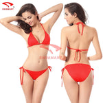 Summer Beach Bandage Bikini Sets Womens Sexy Swimwear Micro Bikini Set Tie Side G-String Thong Beachwear Swimsuit Bathing Suits