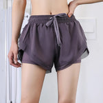 Women's Soft Stretchy Active Running Exercise Shorts WomenActivewear Workout Cycling Yoga Shorts With Mesh Side