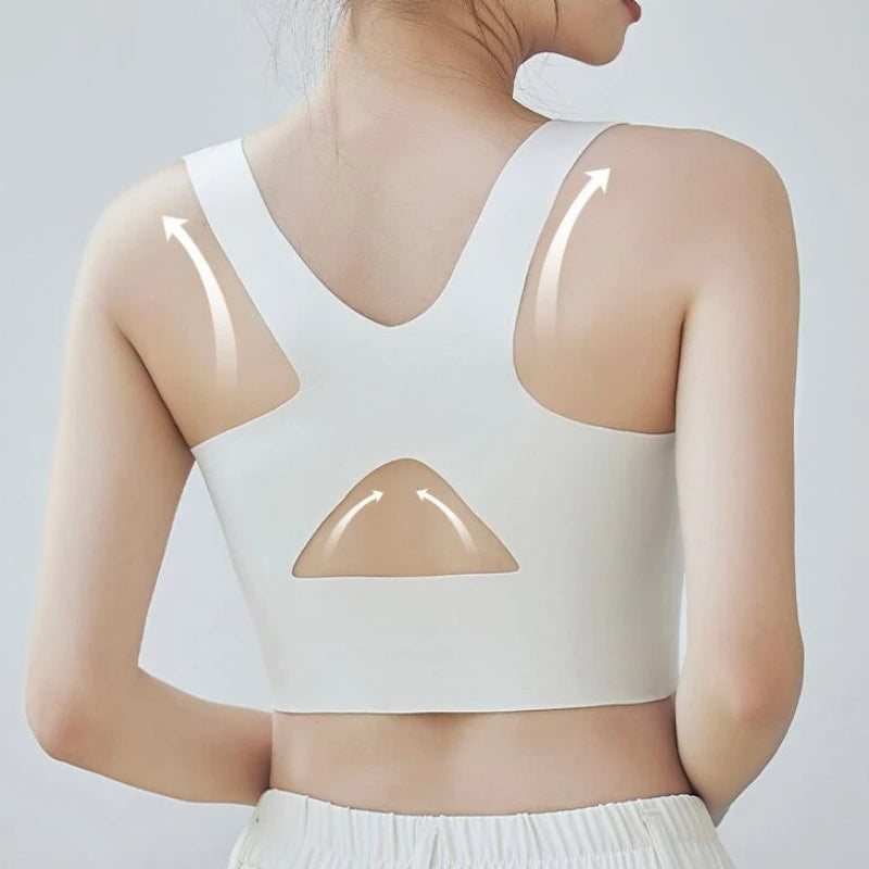 Posture Corrector Bra Seamless Push Up Shockproof Women's Underwear Sports Support Fitness Vest Corset Beautiful Back Bralette