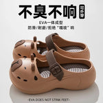 2025 New Cute Cartoon Slippers For Women Fashion Clogs Anti-slip Summer Shoes Girls Street Sandals 2 Way Wear Beach Slides