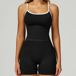 2 Pieces Women's Seamless Yoga Set Fitness Running Sports Set Slim Fit High Waist Beautiful Back Tracksuit