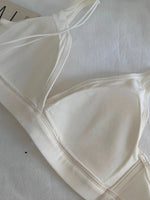 MOYISU French Triangle Cup Micro Push-up|Large & Small Breast|Sexy Nude Lightweight Skin Bra Cover Summer Comfort Fit