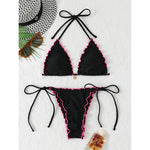 Sexy Triangle Micro Bikini 2026 Women Swimsuit Two-pieces Swimwear for Female Beach Wear Lace Up Bikinis Sets Thong Bathing Suit