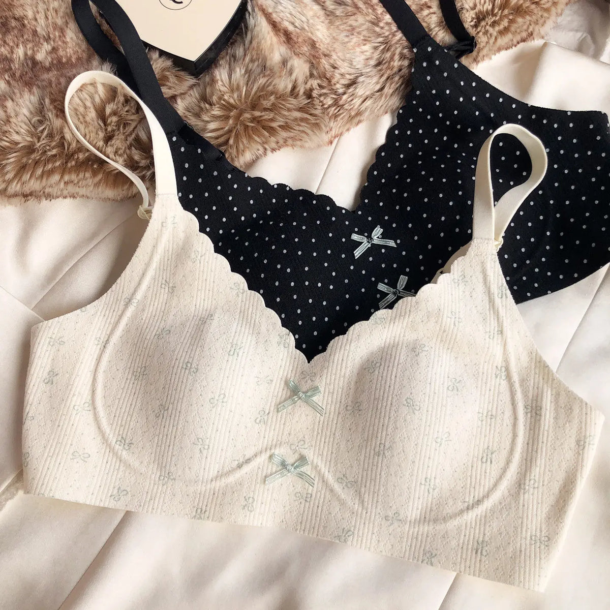 French Sweet Cute Print of flowers Underwear Women Sexy Ultra Thin Seamless Bra Summer Ice Silk Comfort Lingerie Wire Free Bras