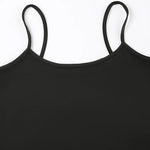 Sexy Spaghetti Strap Tank Tops Fashion Women White Solid Basic Sleeveless Y2K All-Match Crop Top Casual Streetwear Harajuku Tees