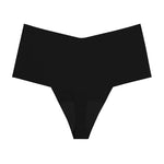 Ice Silk Women Panties Sexy Thong Briefs Yoga Seamless G String Quick Drying Underwear Simple Mid Waist Traceless Thin Sports