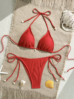 DEKA White Shell String Bikini Women Luxury Push Up Bra Tie Side Thong Swimsuit Brazilian Beach Bathing Suit Micro Swimwear