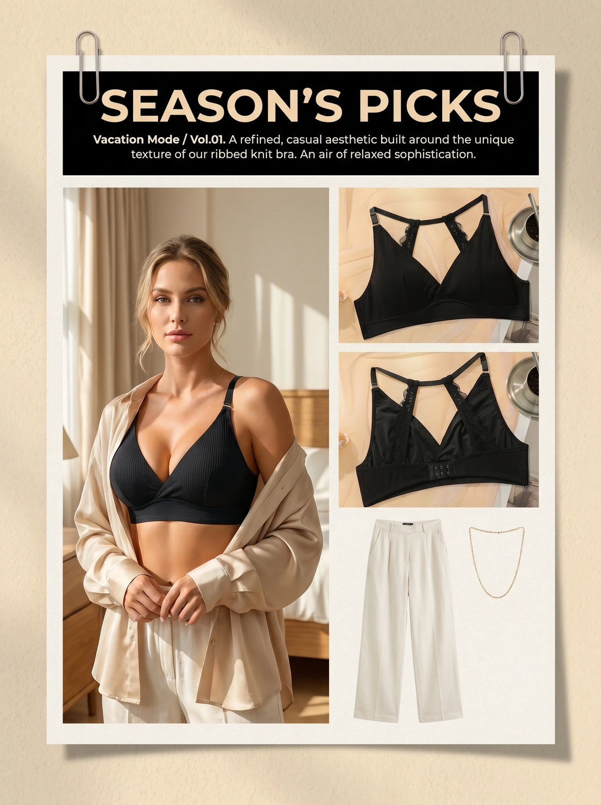 Women's beautiful back lace bra without steel ring bra without padding black women's underwear sexy Lingerie MR3495