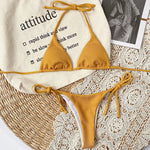 Sexy Red Micro Bikini 2024 Women Swimsuit Female Swimwear Thong Bikinis Set Brazilian Beach Wear Bathing Suit Strings Biquini