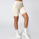 Yoga Shorts Women Fitness Shorts V-shaped Waist Running Cycling Shorts Breathable Sports Leggings Workout Gym Shorts
