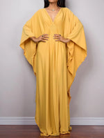 Greek Goddess Long Dress Batwing Sleeve Tunic Beach Cover Up Cover-ups Beach Dress Beach Wear Beachwear Kaftan Maxi Dress V4427