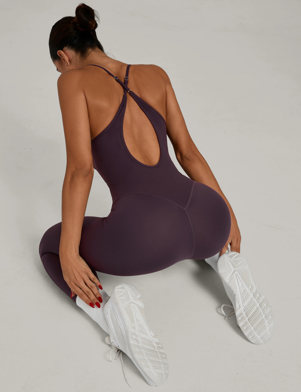 Padded One-Piece Yoga Clothes Sportswear Women's Gym Push Up Workout Clothes Fitness Sports Fitness Wear Yoga Jumpsuit