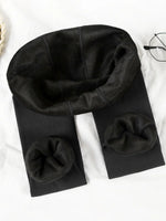 Women Winter Leggings Warm Leggins High Waist Solid Color Velvet Women Thickened Velvet Leggings Stretchy Black Leggings