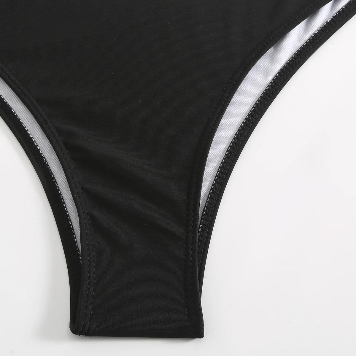 sexy 3d flower bandeau bikinis sets 3pcs with long mesh split skirt black white patchwork swimsuit bathing suit beach outfits