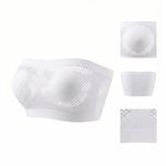 Women Strapless Bandeau Bra Heart Hollow Out Seamless Wireless Unlined Sexy Lingerie Tube Top