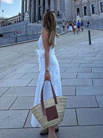 Foridol White One Shoulder Autumn Cotton Dress Women Winter Casual Dress Vestidos Maxi New Embroidery Boho Beach Dress Holiday