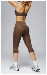 New yoga set 2 pieces gym set Women Long Sleeve Sports Shirts Sports Bra Leggings Suit Fitness Running Workout Suits Tracksuit