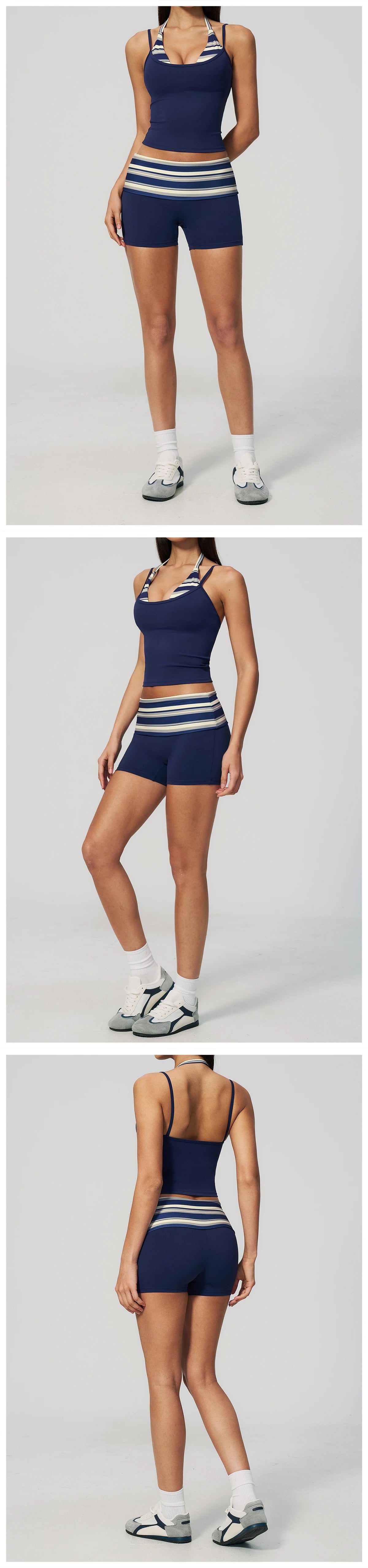 Yoga Set 2PCS Fitness Set Women's Tracksuit Sports Outfits Workout Clothes Female Running Capri Pants Gym Suit Athletic Wear